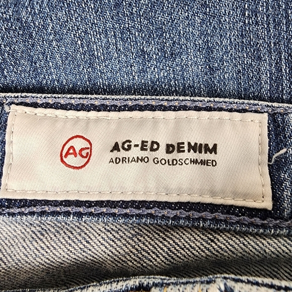 AG Adriano Goldschmied The Prima Roll Up Cigarette Leg Jean Medium Wash Size 28R - Picture 2 of 16